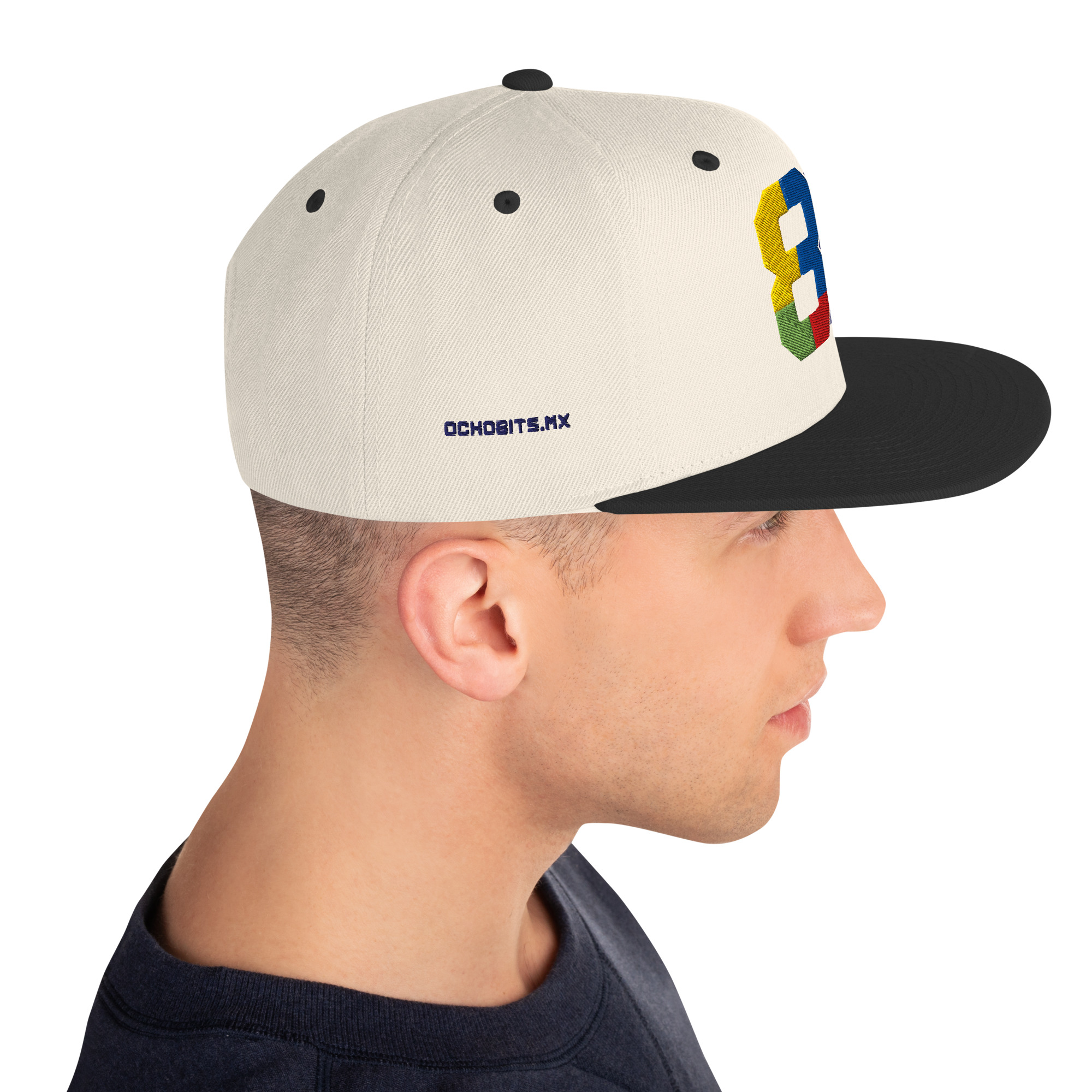 Gorra Snapback OCHOBITS – Logo 8B Pixel - Image 3